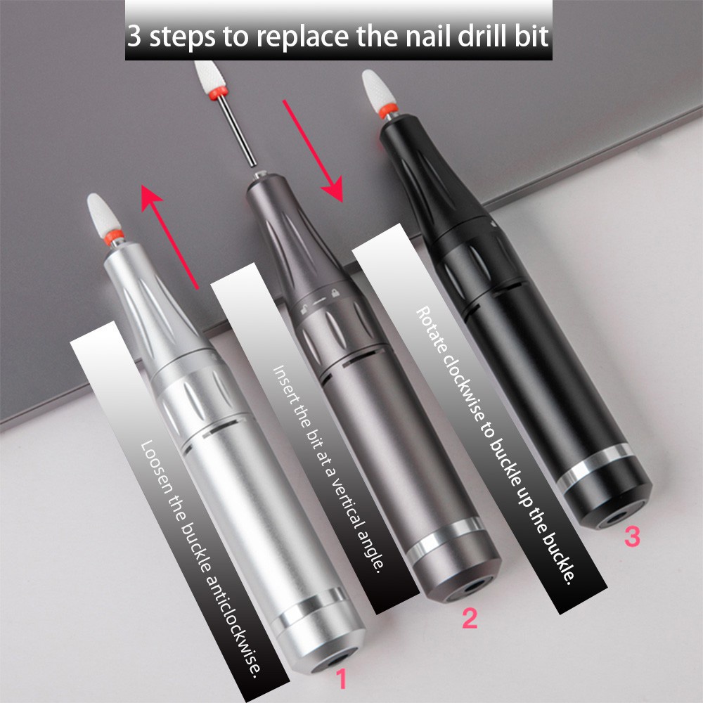 Bút đánh bóng móng tay FOREVERLILY kỹ thuật số giao diện USB 35000 Rpm chuyên dụng