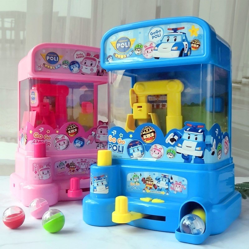 Máy gấp thú gắp bi Robocar Poli có nhạc có đèn có tiếng