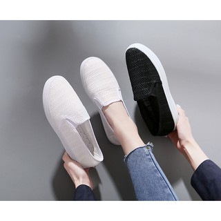 Giày Lười Vải Lưới Thoáng Mát