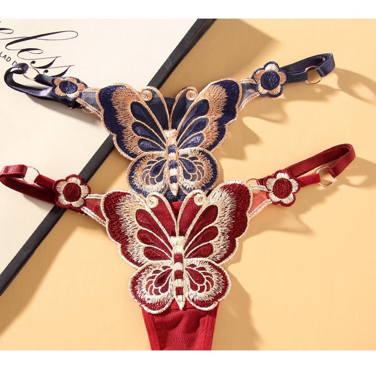 [Có BIGSIZE 75Kg] Quần Lót Ren Lọt Khe Butterfly Siêu Đẹp Dây Hông Có Khoá Điều Chỉnh Cao Cấp Mainia Shop