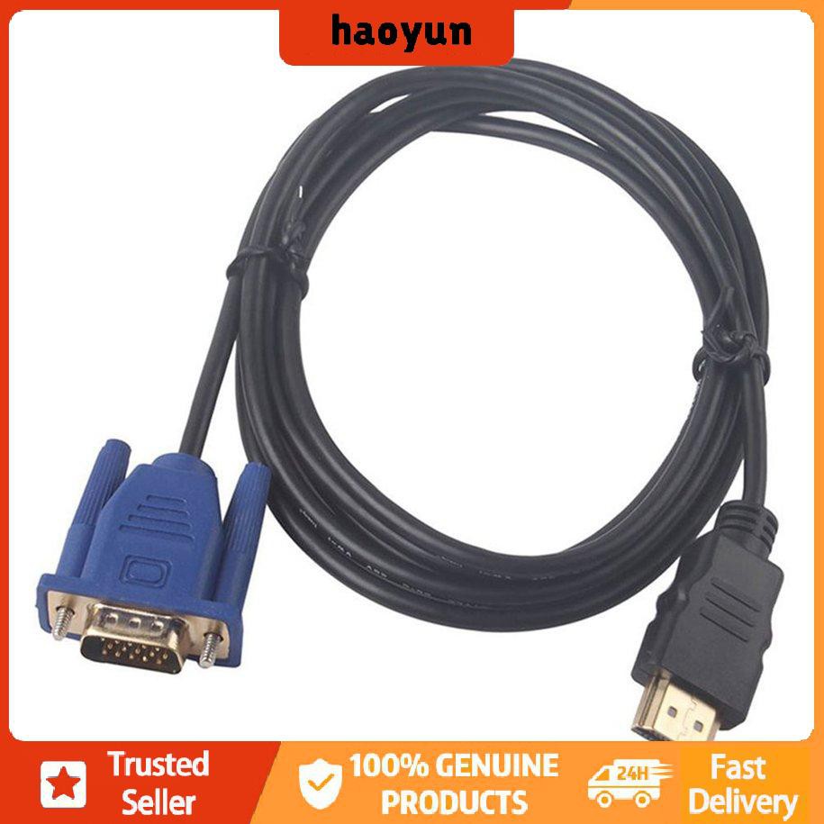 Dây Cáp Hdmi-Compatible Sang Vga 1m Có Vòng Đôi Từ Tính Chống Sốc