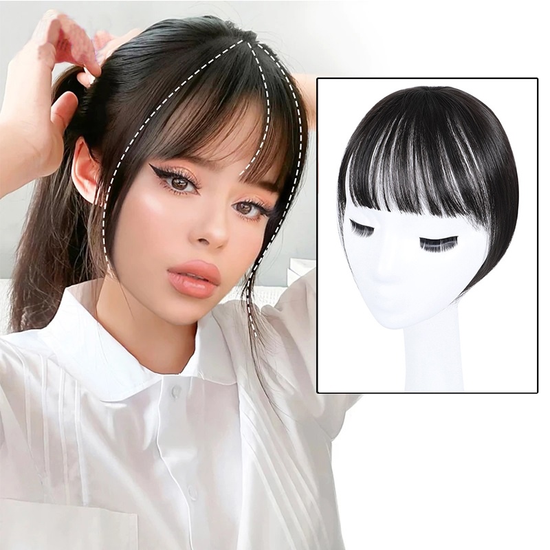 Tóc mái giả WIGSIN 3D có 2 kẹp tiện dụng dành cho nữ