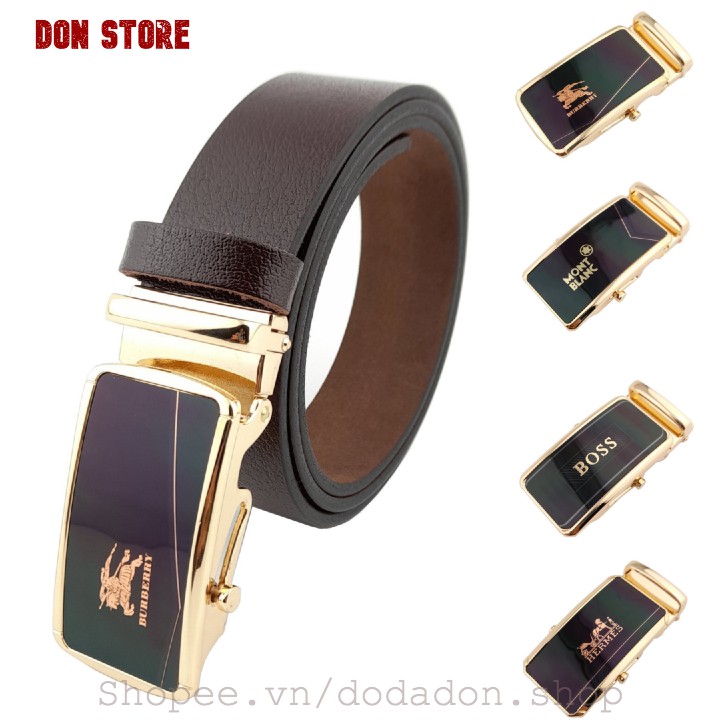 [Da Bò 100%] Thắt Lưng Nam Thời Trang Mẫu Mới 2021 Khóa Lăn Tự Động Cao Cấp Dày Dặn. Bền Bỉ (BH 12 THÁNG)