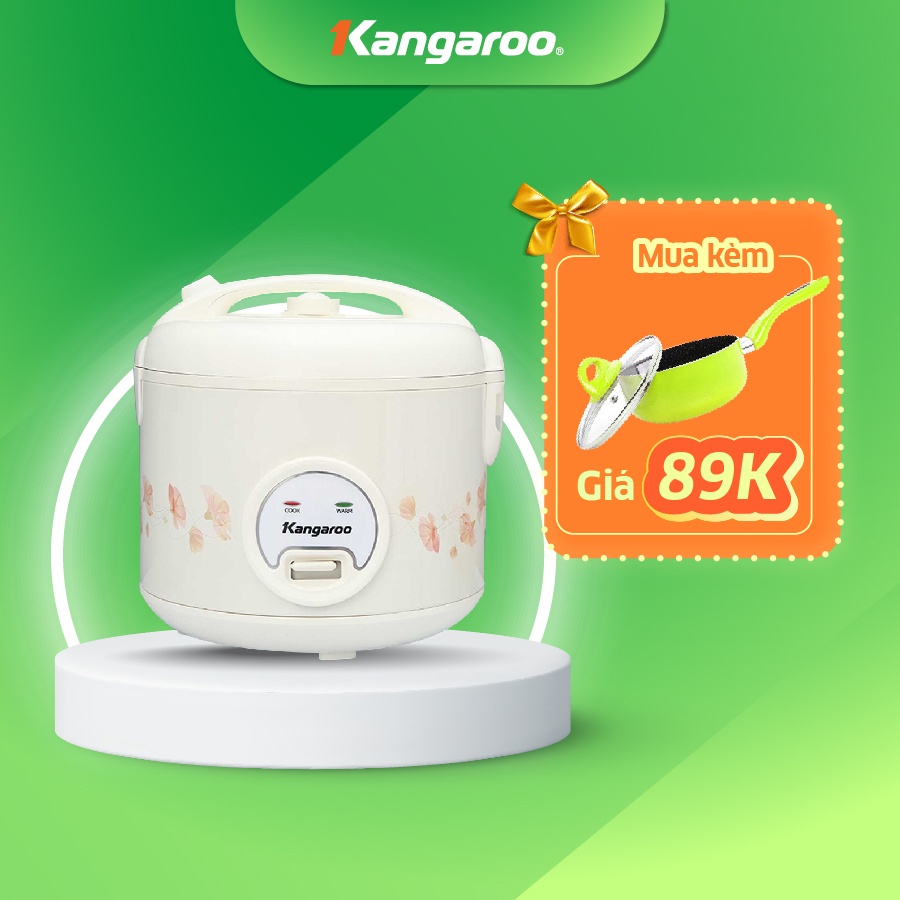 [Mã ELHADEV giảm 4% đơn 300K] Nồi cơm điện loại cơ Kangaroo KG18RC3 1,8 lít