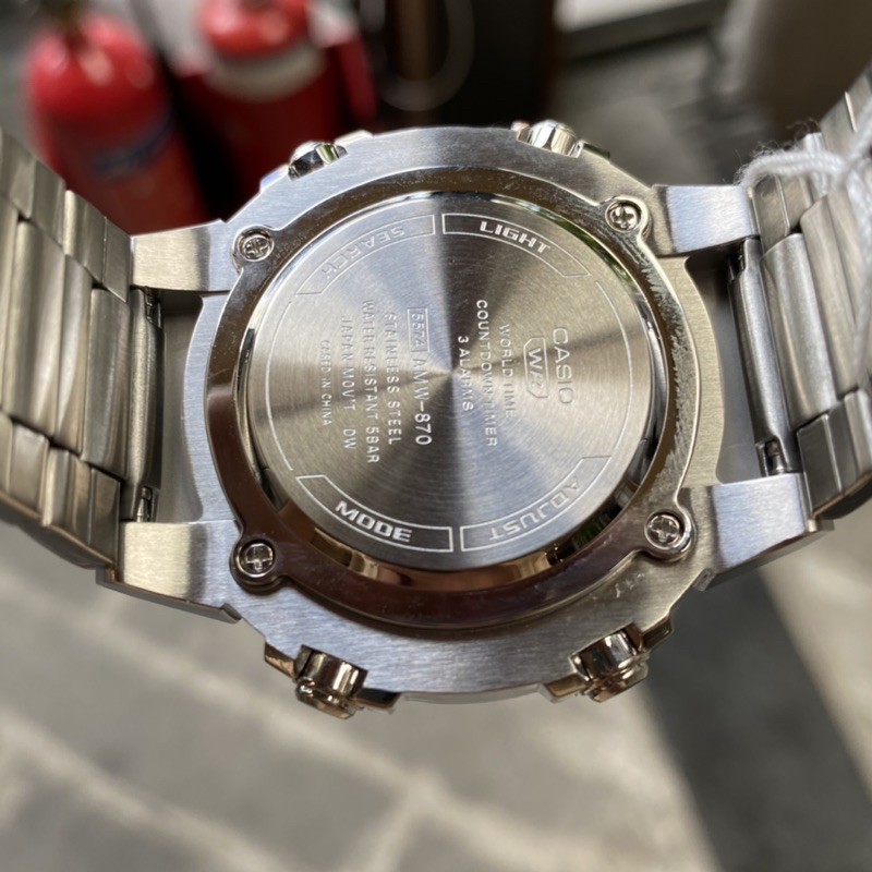 Đồng hồ nam Casio AMW-870D-1A - Kích thước vỏ : 51,5×44×12,2mm