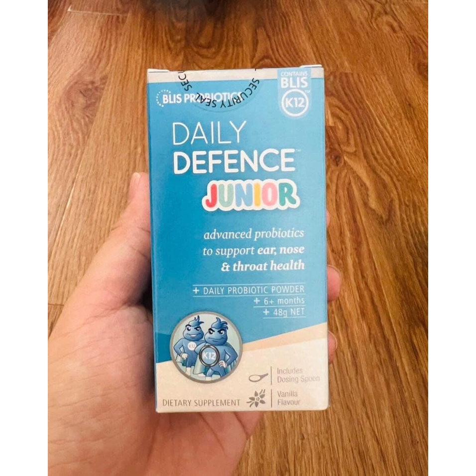 Men vi sinh tai mũi họng BLIS PROBIOTICS DAILY DEFENCE Junior cho bé từ 6 tháng
