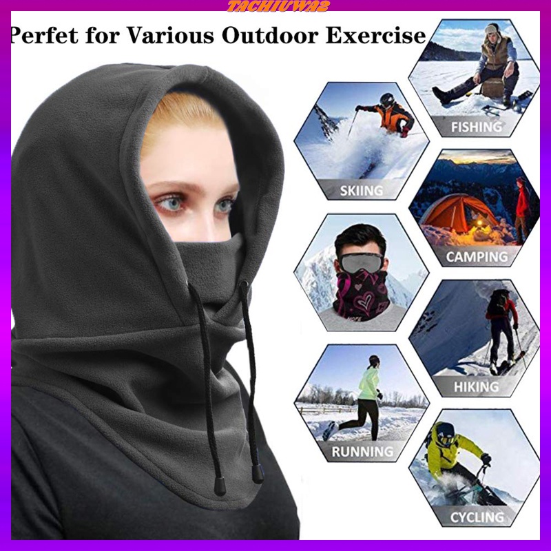 [Tachiuwa2] Mặt Nạ Balaclava Trượt Tuyết Đi Xe Máy Thể Thao Bằng Lông Cừu