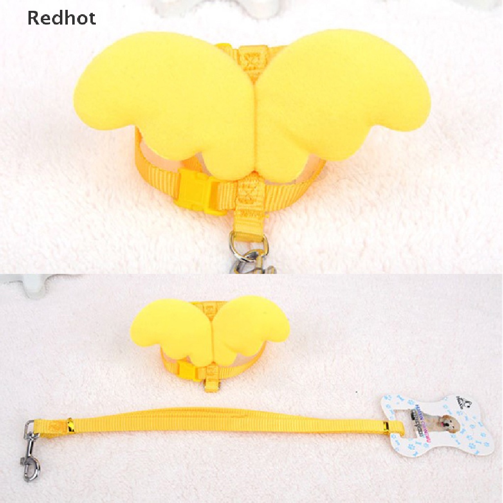 &lt; Redhot &gt; Dây Dắt Thú Cưng Đi Dạo Có Cánh Thiên Thần Vui Nhộn Dễ Thương Có Thể Điều Chỉnh Thiết Kế Cho Chó Mèo Nhỏ