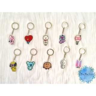 [Hình thật] Móc khoá mica Iring BT21 siêu cute