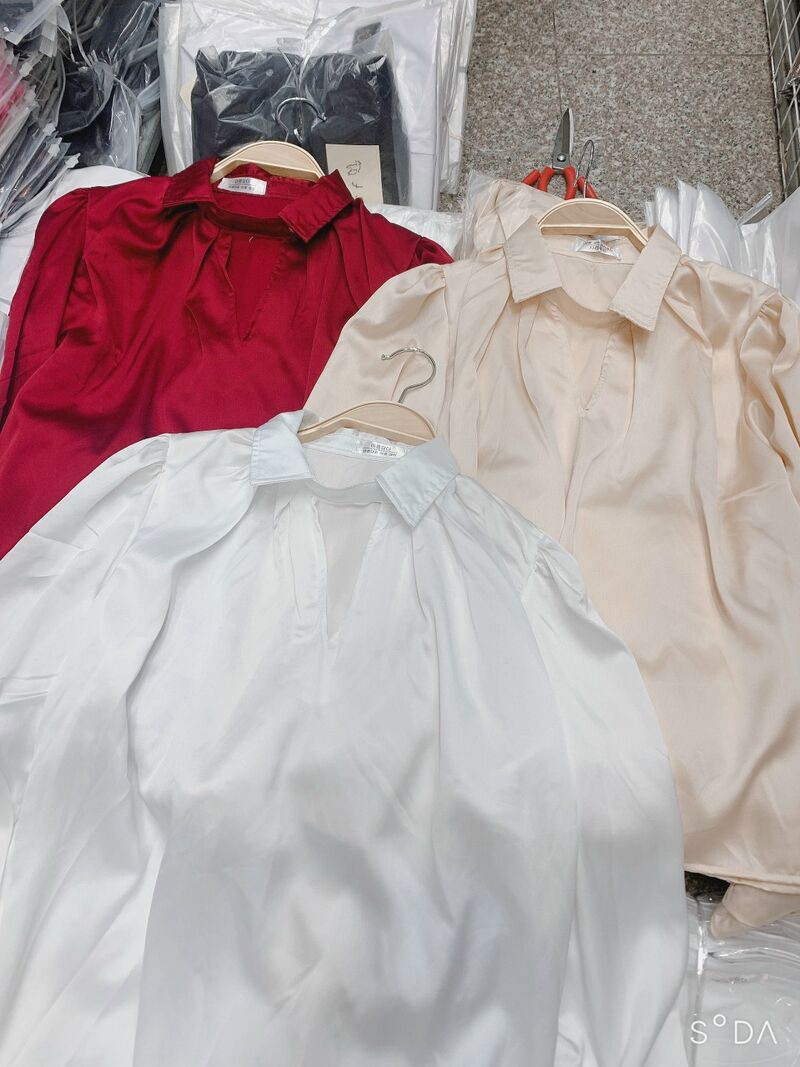 [ Mã WASTAPR giảm 10K đơn 50K] Áo sơ mi lụa chocker nơ tay nhiều màu | BigBuy360 - bigbuy360.vn