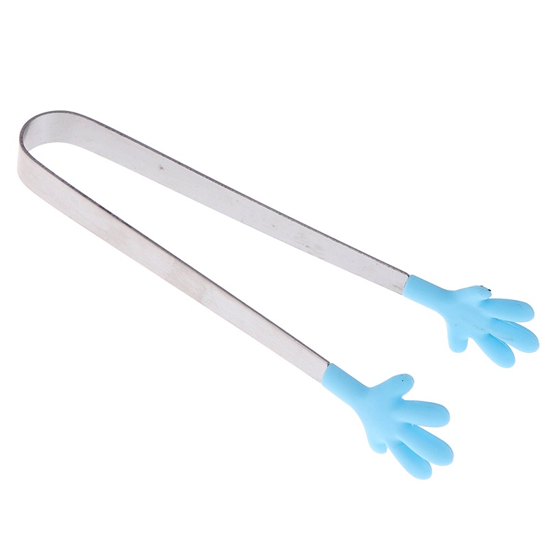 1 Kẹp Gắp Thức Ăn Bằng Thép Không Gỉ Và Silicon Tiện Lợi