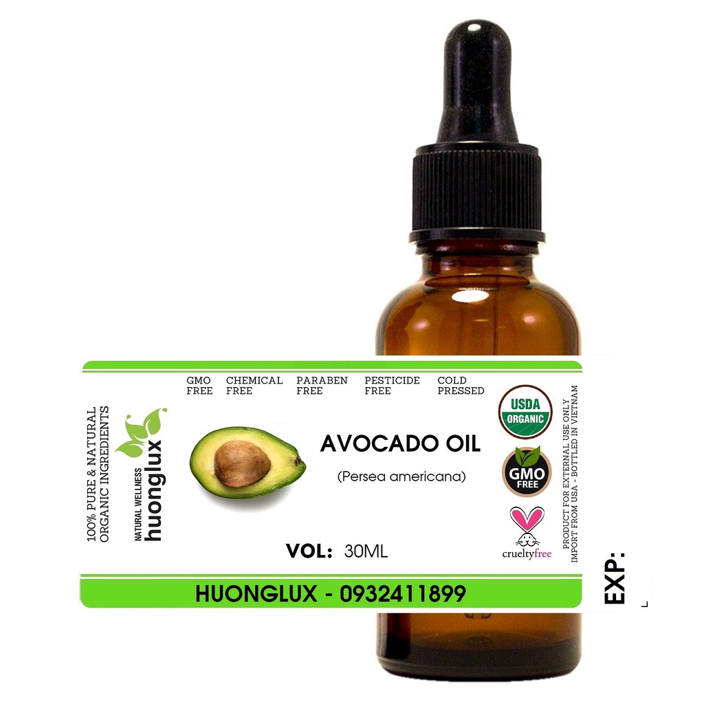 USDA Organic dầu quả bơ Avocado oil hữu cơ