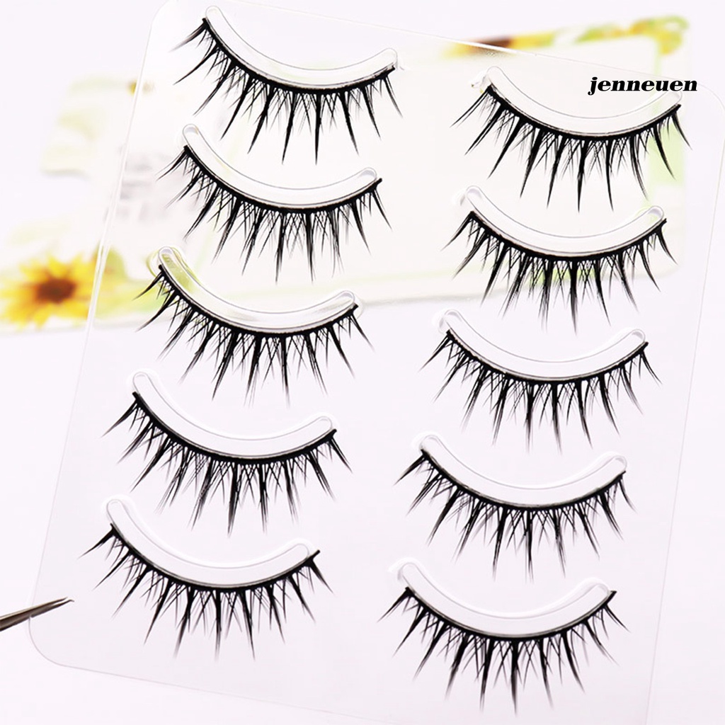 Set 5 Cặp Lông Mi Giả Loại Dày Mini Dành Cho Nữ