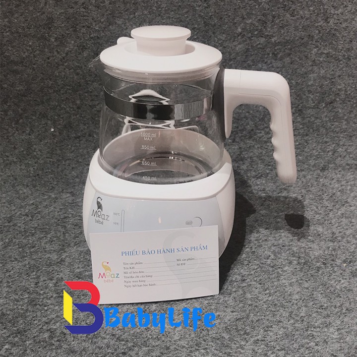 BÌNH ĐUN NƯỚC THÔNG MINH MOAZ BEBE 1000ML (CHÍNH HÃNG) CHO BÉ (MB-002)