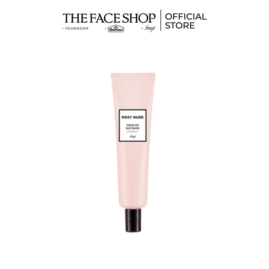 (HSD-01/11/23) [Fmgt] Kem Lót Trang Điểm Nâng Tông Da Thefaceshop Rosy Nude Tone-Up Sun Base Spf20 Pa++ 40Ml