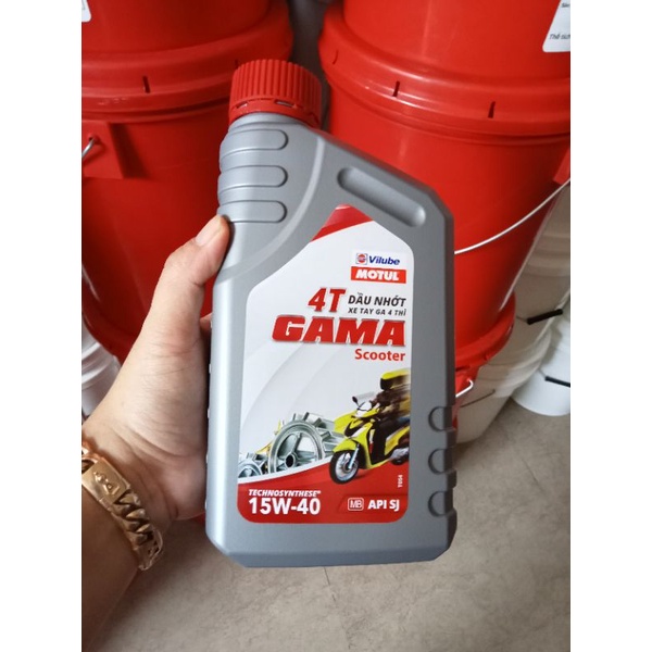 Dầu nhớt GAMA Scooter dung tích 0.8 lít chuyên dùng cho xe tay ga