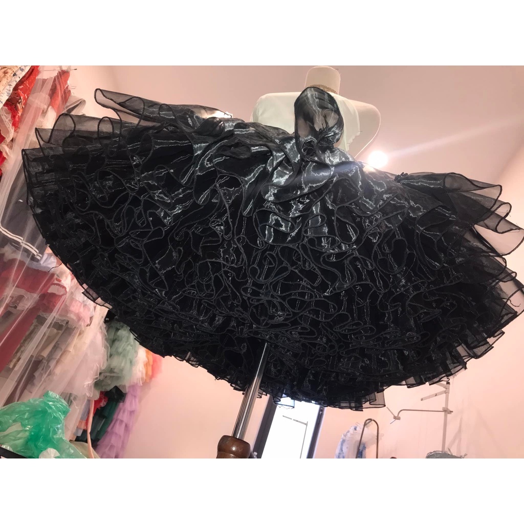 Tùng phồng Lolita A-line siêu phồng chất liệu voan kính 15m mẫu PETTI02 màu đen/ trắng/ xanh/ hồng/ kem