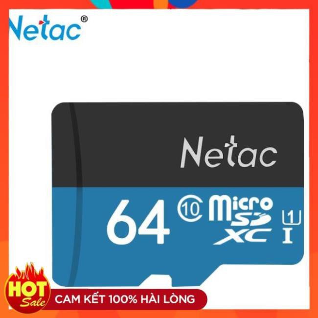 [Chính Hãng] Thẻ nhớ Micro SD Netac 64Gb Class10