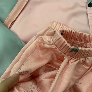 ĐỒ BỘ PIJAMA LỤA SATIN CAO CẤP NỮ