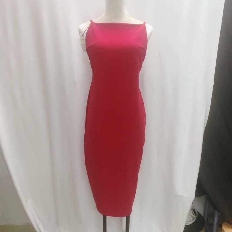 Đầm body - Đầm hai dây hở lưng. ( ĐỎ - ĐEN - TRẮNG) | BigBuy360 - bigbuy360.vn