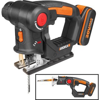 Máy cưa lọng đa năng dùng pin Li-ion 20V WX550 - Worx Orange
