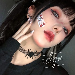 Vòng cổ choker đan lưới hình mạng nhện 🕸