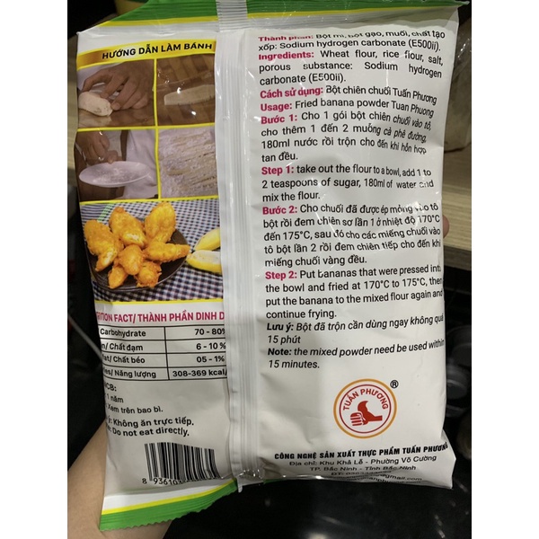Bột chiên chuối thơm ngon gói 400g
