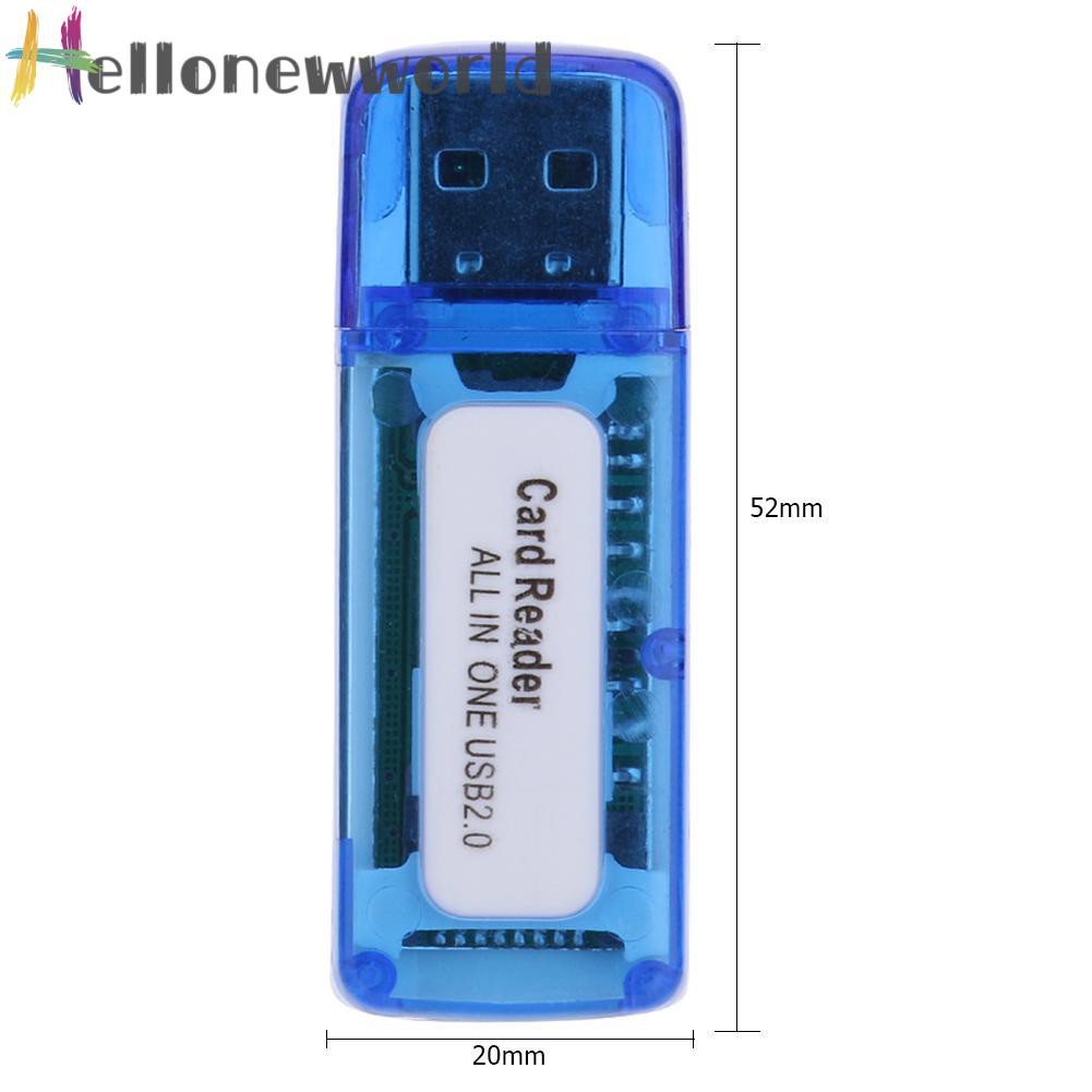 Đầu Đọc Thẻ Nhớ Usb 2.0 4 Trong 1 Cho Micro Sd Tf M2