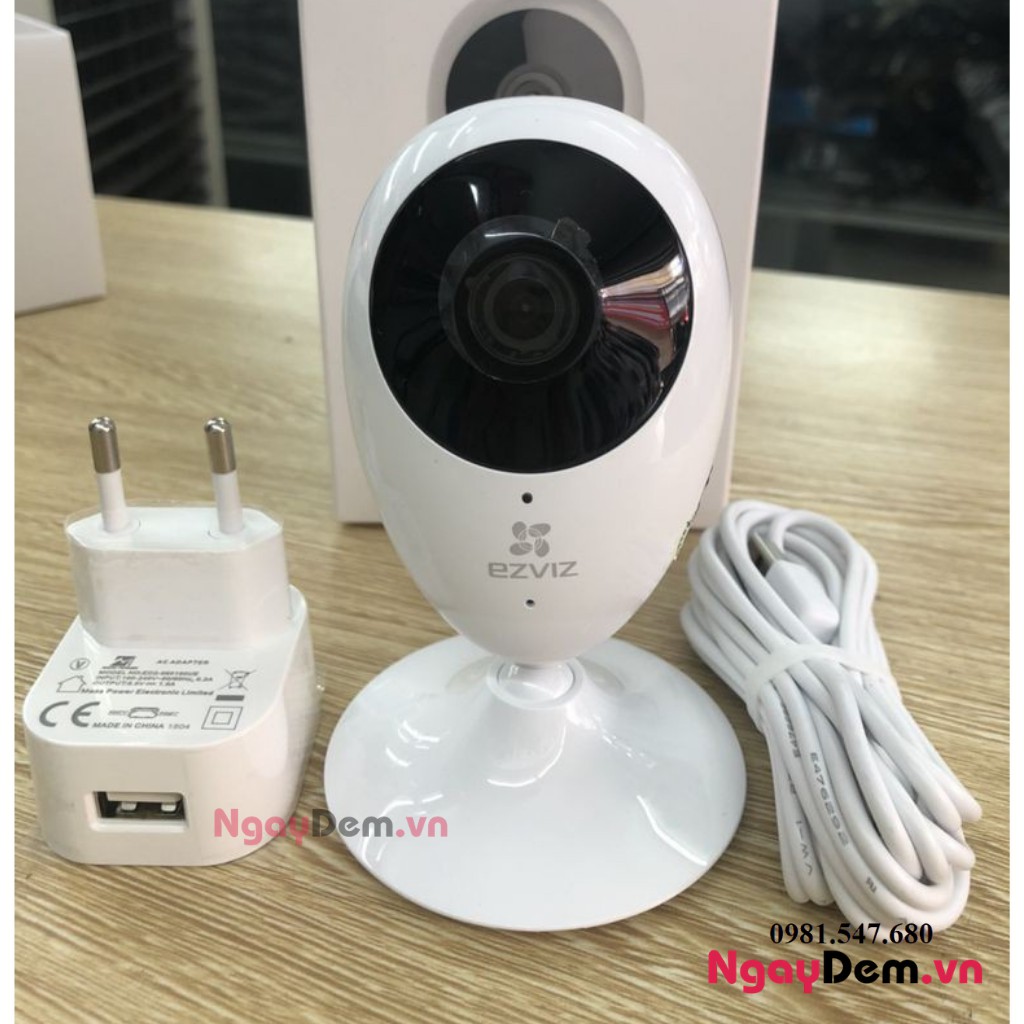 Camera Wi-Fi 1MP EZVIZ CV206 C2C HD 720P Góc Quay Rộng - Hàng chính hãng bảo hành 24 tháng