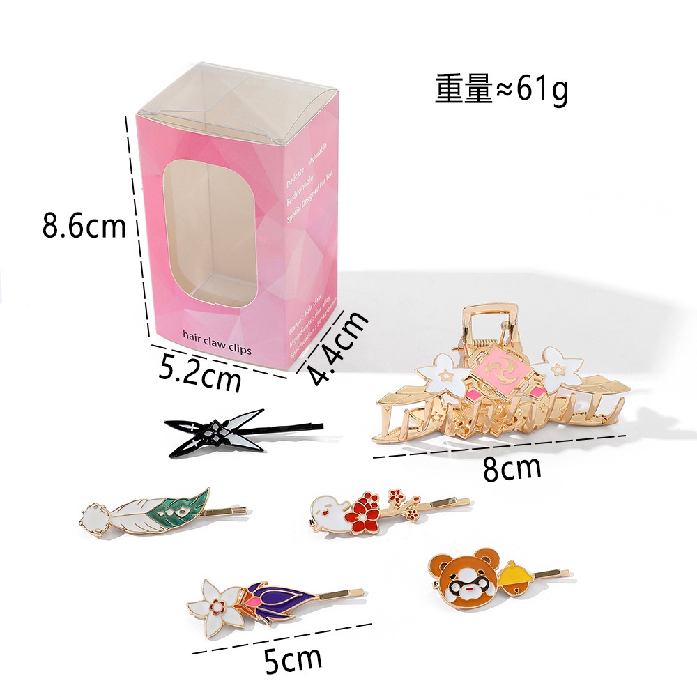 Set 6 kẹp tóc thiết kế độc đáo thời trang