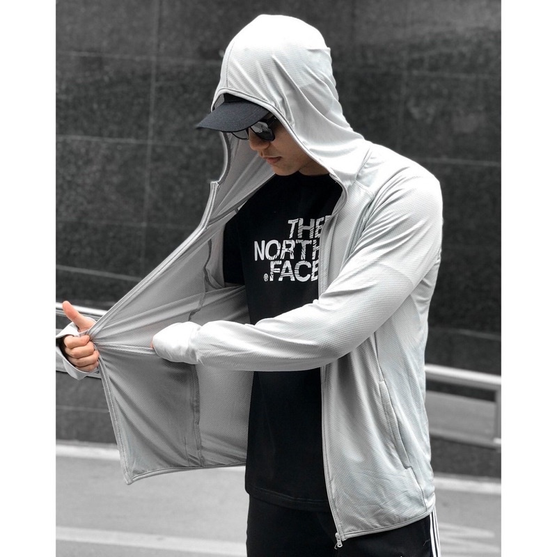 Áo Khoác Chống Nắng Nam Đi Nắng Thun Lạnh Kim Cương Chống Tia UV
