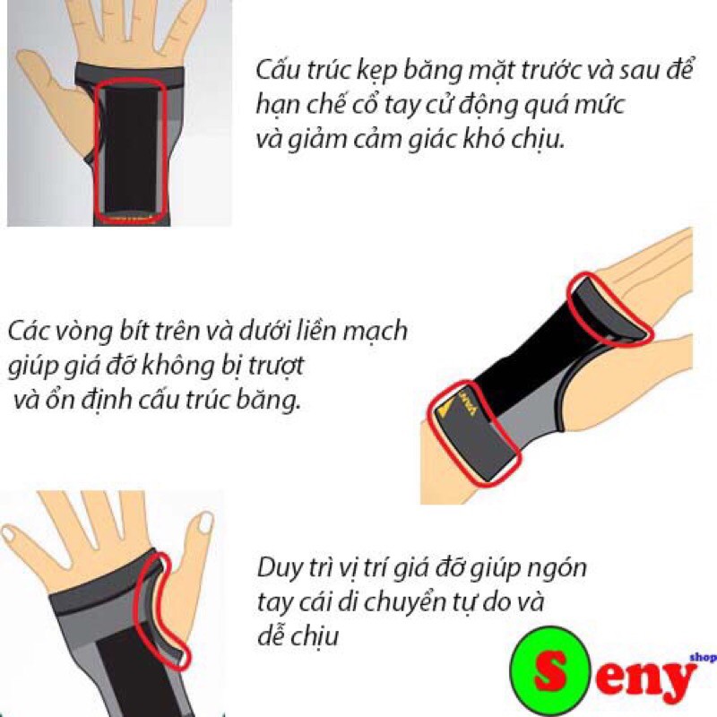 Băng bảo vệ cổ tay Vantelin dùng băng cổ tay tập gym, thể thao, bảo vệ cổ tay chấn thương