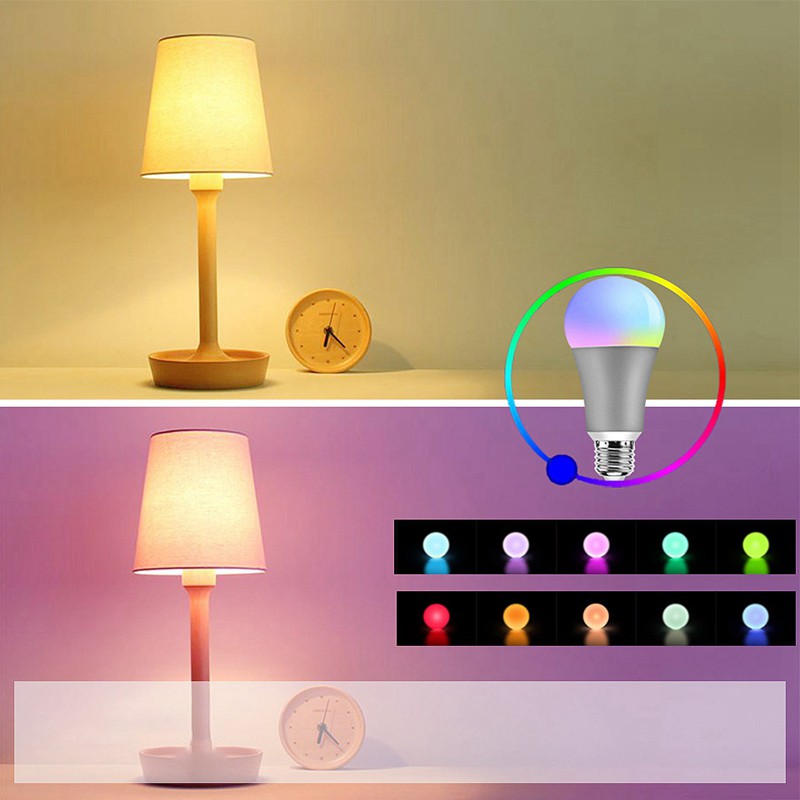 Bóng Đèn Led Thông Minh Xdvn Rgb E27 Điều Khiển Bằng Giọng Nói