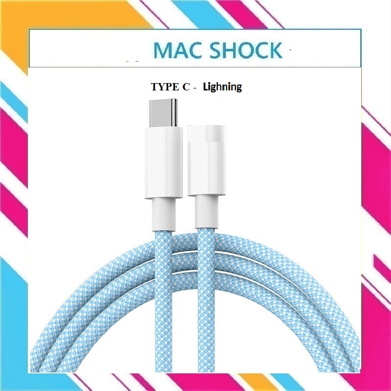 Cáp sạc nhanh bọc dù 25W - Bảo hành 12 tháng