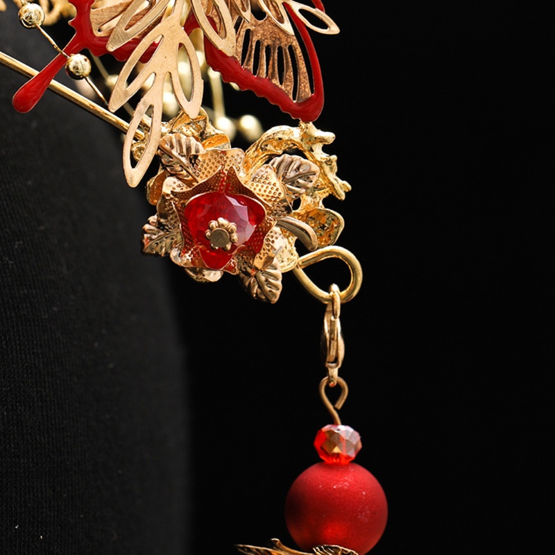 Bộ Hoa Tai Tua Rua Phong Cách Trung Hoa Cổ Điển Cho Nữ