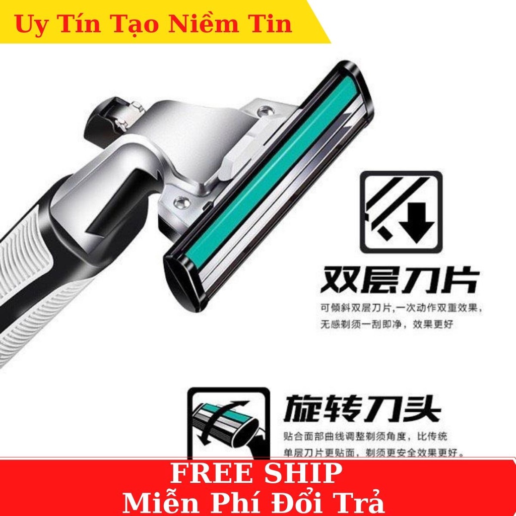 [Sale lớn] Sét dao cạo râu 36 đầu thay có dao lam+ tặng kèm 1 tuýt kem