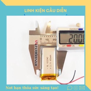 Pin Li-Po 3.7V 450mAh 602040 (Lithium Polymer) cho máy nội soi, định vị GPS, cân điện tử, máy ghi âm, camera hàng trình