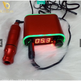 Bộ cục đổi nguồn máy pen phun xăm, ổn áp(biến áp) máy xăm đèn led 7 màu