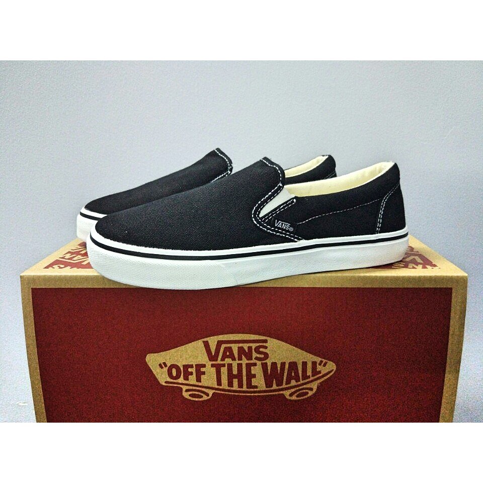 Giày lười slip on đen giày thể thao nam nữ full box đủ size 36-43 hàng đẹp