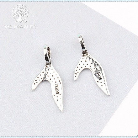 Charm bạc đuôi cá treo - NQ Jewelry