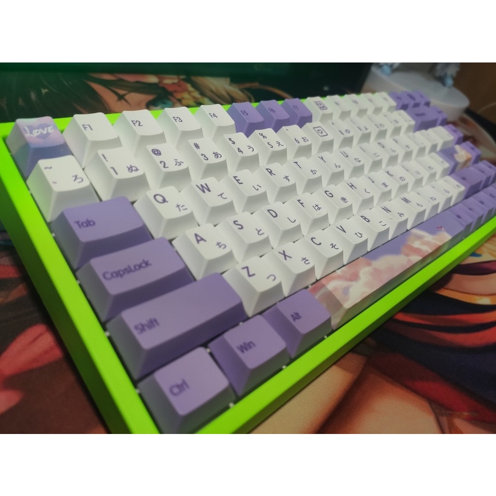139 Phím Dream Yu Theme Keycap Cherry Profile PBT Dye Thăng hoa Keycap cho Bàn phím cơ Cherry MX Switch
