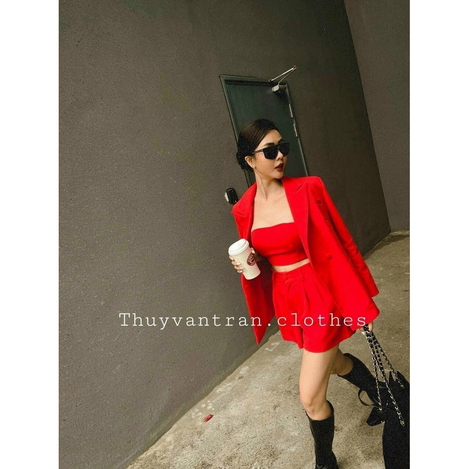 Set vest 3 món có mút ngực sang chảnh
