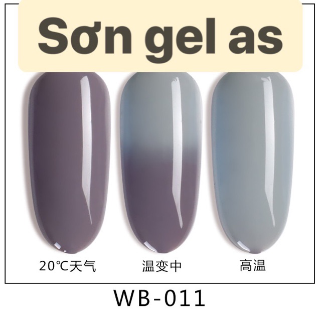 Sơn gel as đổi mầu WB ( chai đen )