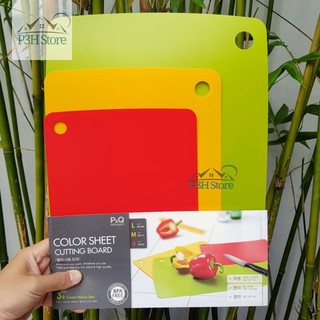 BỘ 3 THỚT NHỰA UỐN DẺO LOCK&LOCK P&Q COLOR SHEET P-00048
