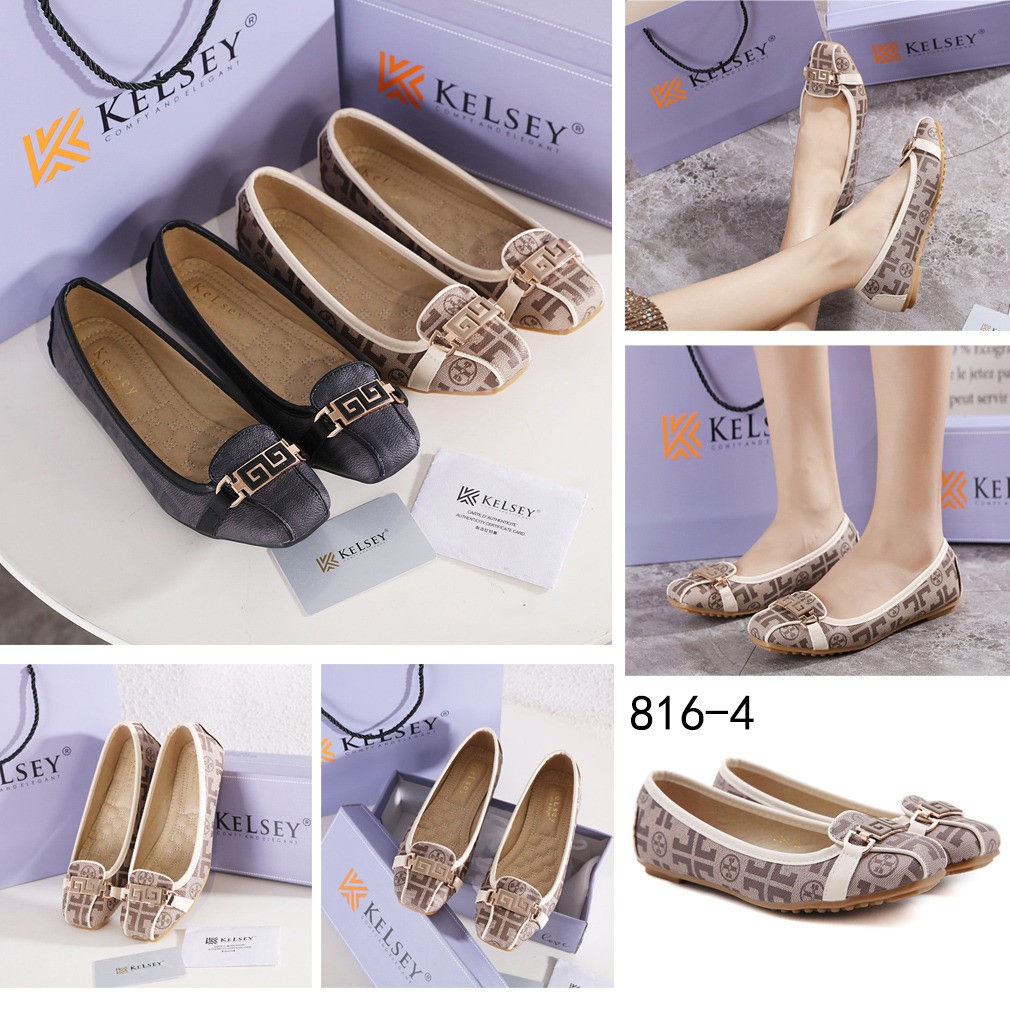 Giày búp bê nữ đế bằng nhập khẩu KELSEY 816-4 K