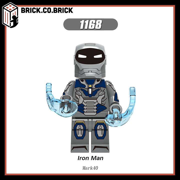 Mô hình MCU Marvel Đồ Chơi Lego Người Sắt Xếp hình Minifgure Iron Man Giáp Cực Chất X0246