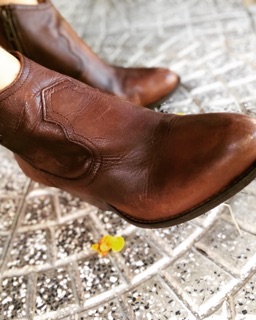 Giày bốt boho da loang hãng Steve MADDEN size 39