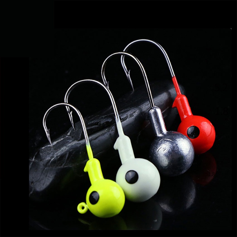 Set 10 Mồi Câu Cá Hình Tròn Bằng Chì 3.5g-5G-7G-10g-12g-14g-20g 3 Màu