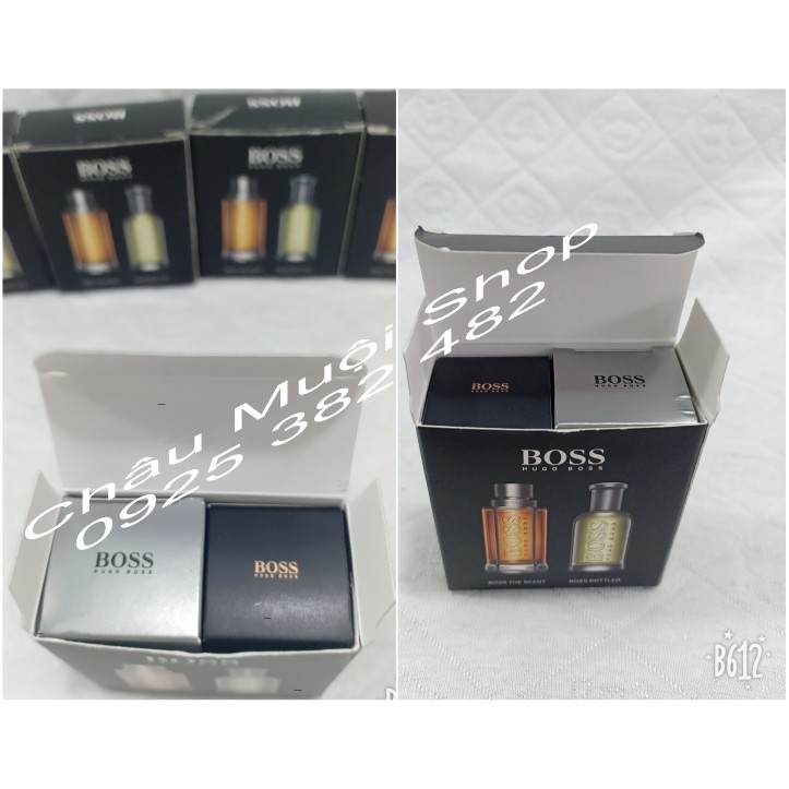 Sét 2 Nước Hoa Mini Hugo Boss For Men  - 5ml x2 - Boss Bottled Men - Boss The Scent