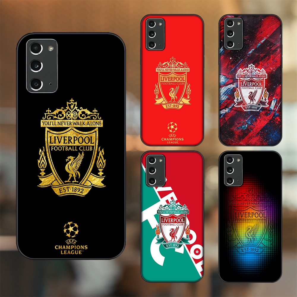 Ốp lưng Samsung Note 20 viền đen in hình Liverpool FC
